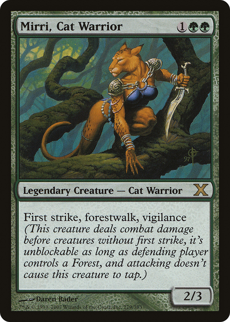 Mirri, Cat Warrior (10E-279) - Tenth Edition