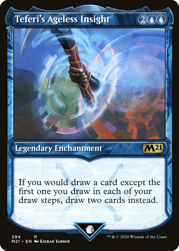 Teferi's Ageless Insight (Showcase) (M21-294) - Core Set 2021: (Showcase)
