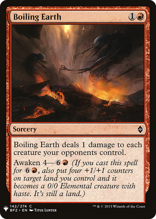 Boiling Earth (LIST-142) - The List