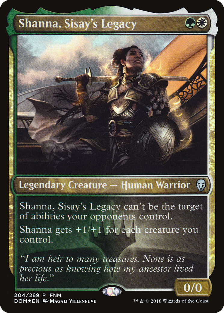 Shanna, Sisay's Legacy (FNM-204) - Dominaria Promos Foil