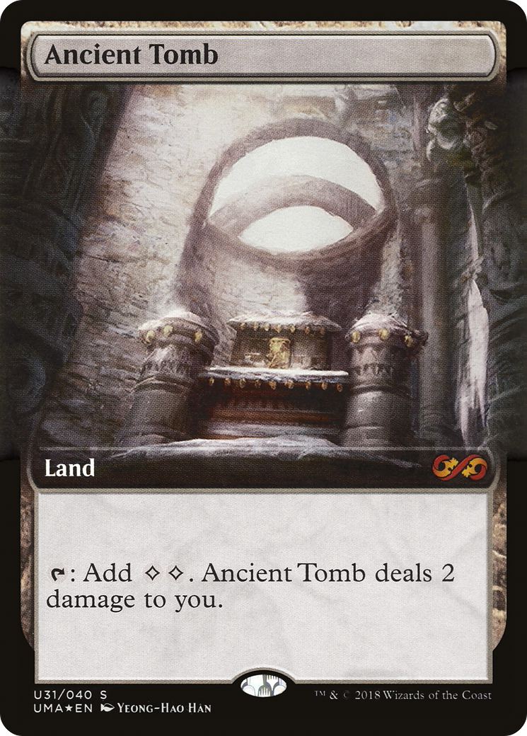 Ancient Tomb (UMA:BT-U31) - Ultimate Box Topper: (Extended Art) Foil