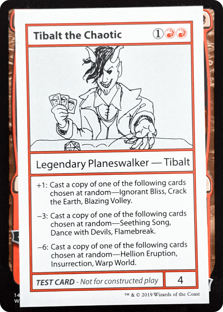 Tibalt the Chaotic (No PW Symbol) (CMB1-) - Mystery Booster Playtest Cards 2021