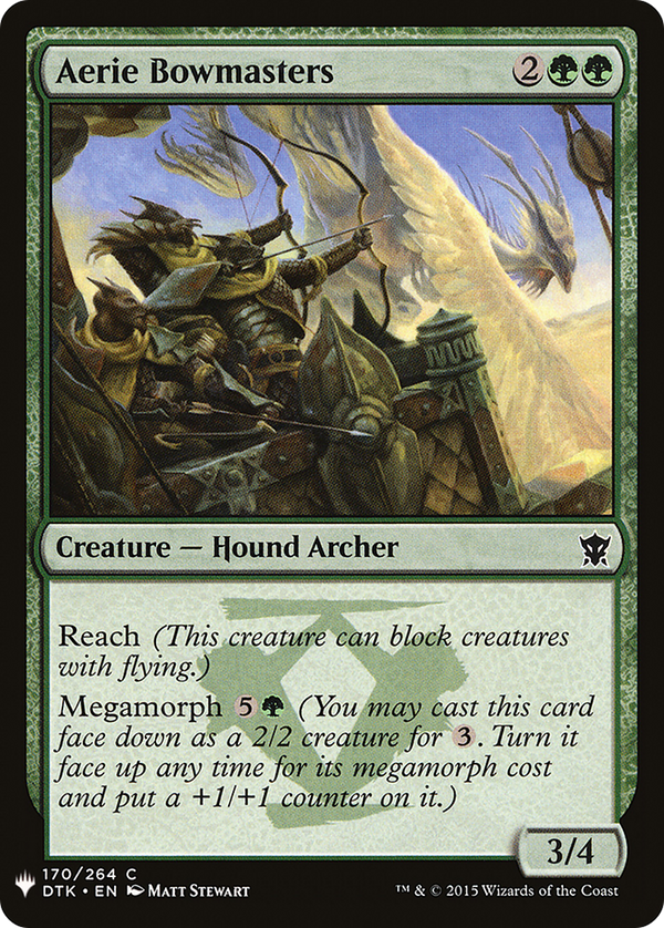 Aerie Bowmasters (LIST-170) - The List