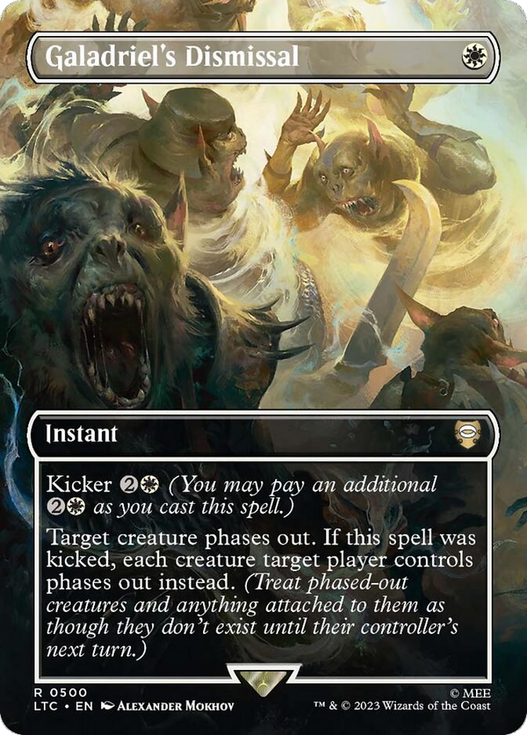 Galadriel's Dismissal (Borderless) (LTC-500) - Tales of Middle-earth Commander Foil