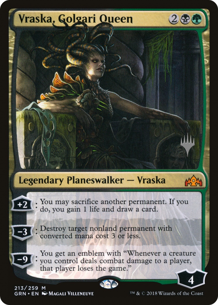 Vraska, Golgari Queen (PPTHB-213) - Guilds of Ravnica Promos