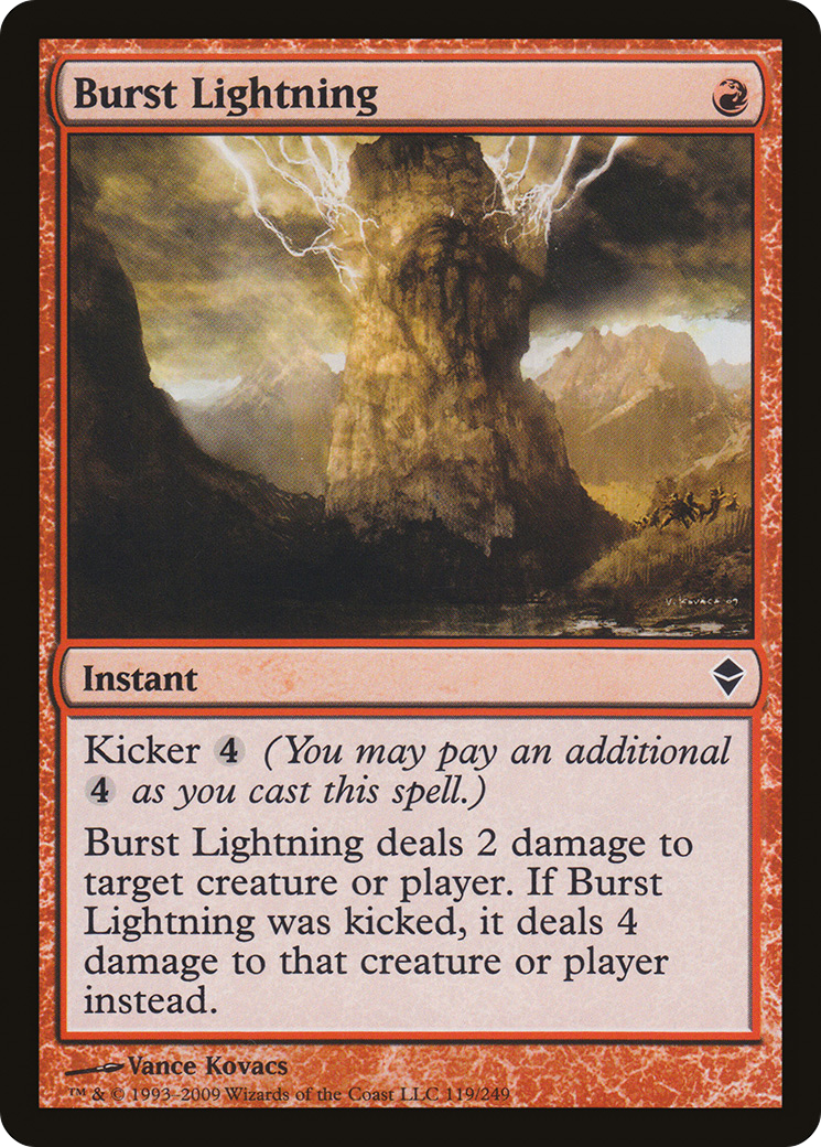 Burst Lightning (ZEN-119) - Zendikar
