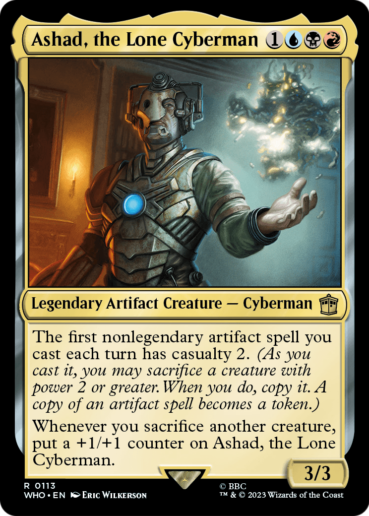 Ashad, the Lone Cyberman (WHO-113) - Doctor Who Foil