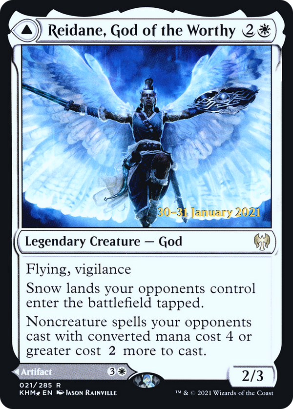 Reidane, God of the Worthy (PRE-021) - Kaldheim Promos Foil
