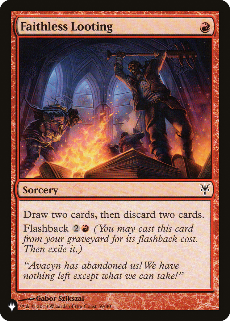 Faithless Looting (DDK) (LIST-59/80) - The List