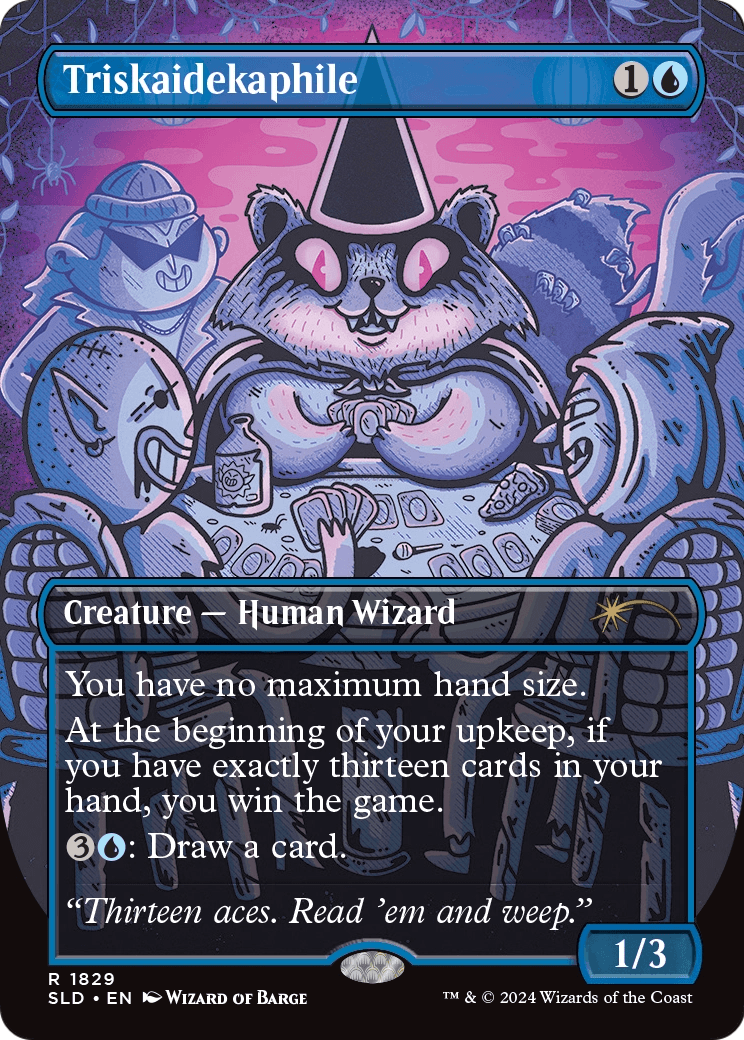 Triskaidekaphile (Rainbow Foil) (SLD-1829) - Secret Lair Drop (Borderless) Foil