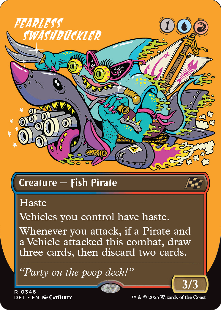 Fearless Swashbuckler (Borderless) (DFT-346) - Aetherdrift
