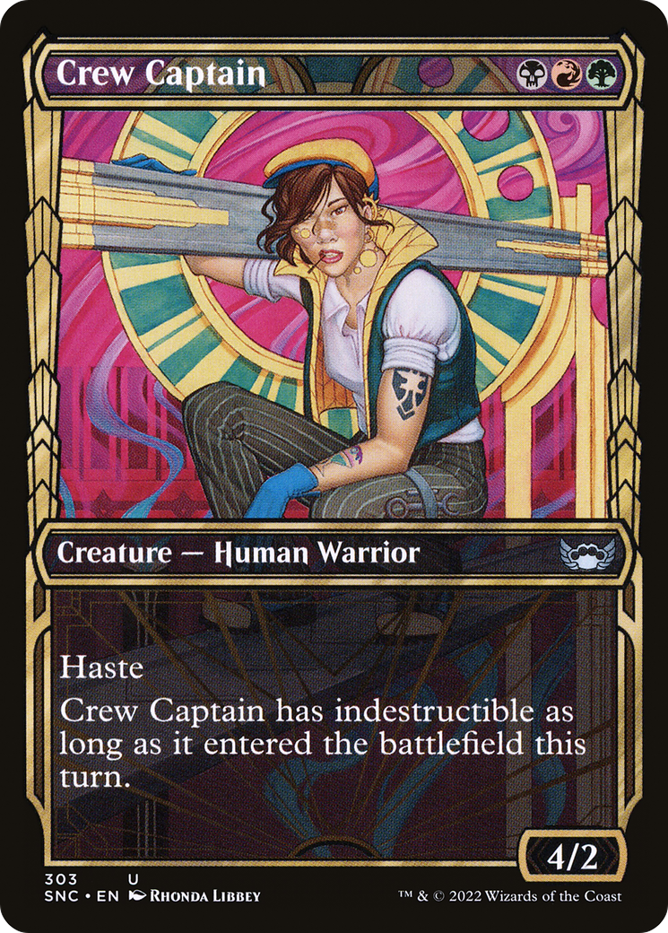 Crew Captain (Showcase) (SNC-303) - Streets of New Capenna: (Showcase) Foil