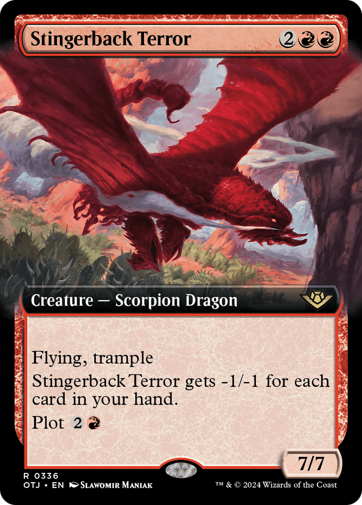 Stingerback Terror (Extended Art) (OTJ-336) - Outlaws of Thunder Junction: (Extended Art) Foil