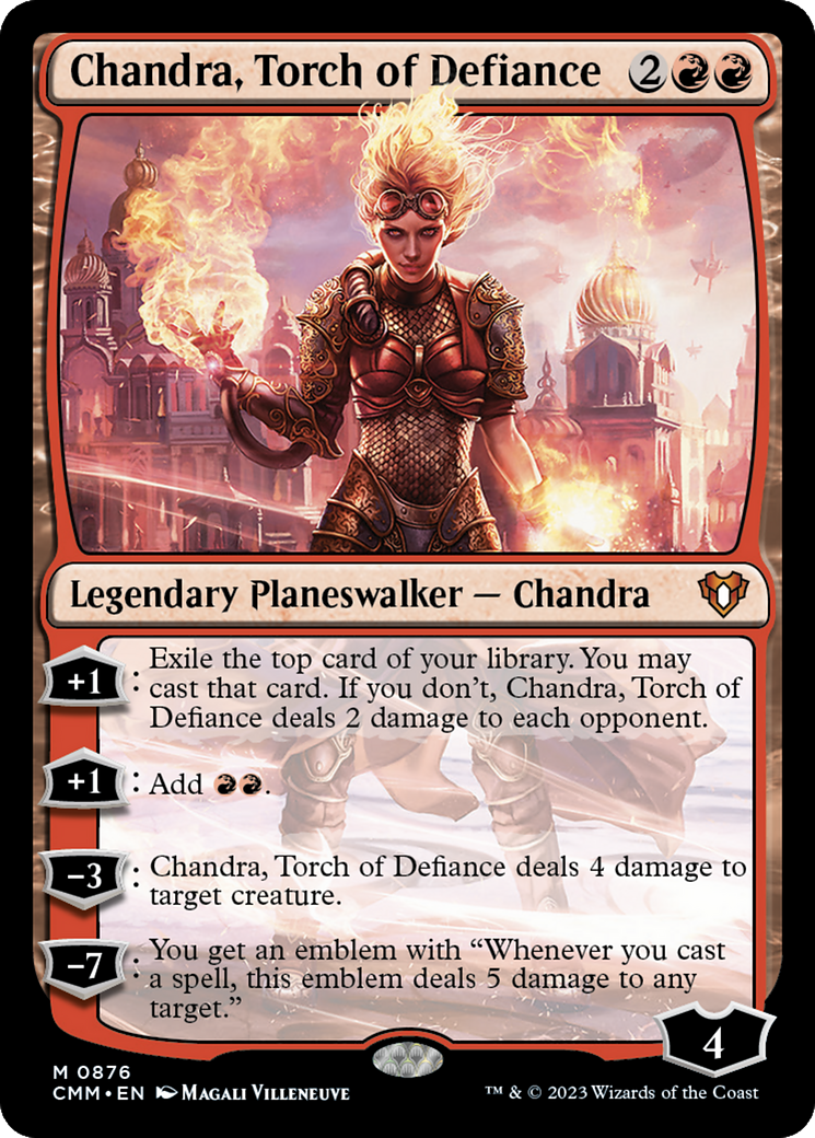 Chandra, Torch of Defiance (CMM-876) - Commander Masters