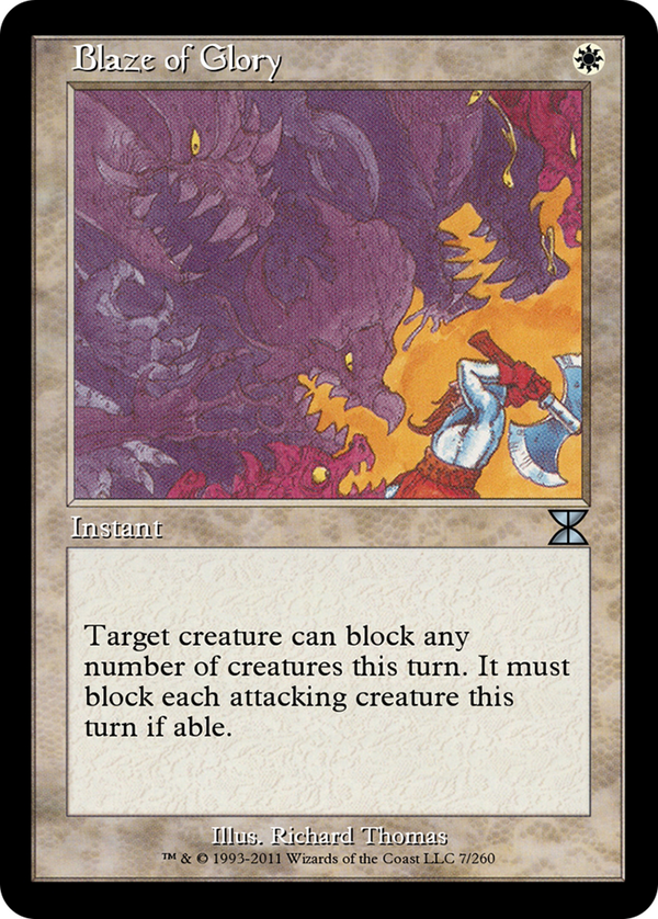Blaze of Glory (ME4-007) - Masters Edition IV Foil