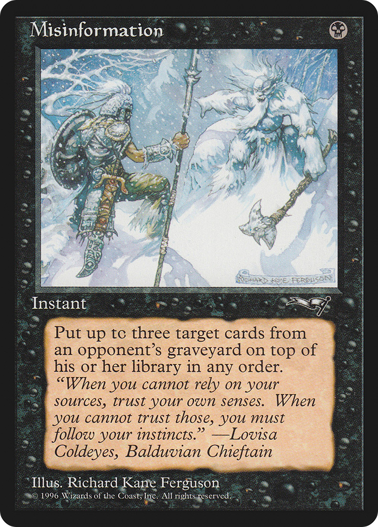 Misinformation (ALL-) - Alliances