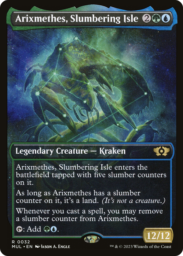 Arixmethes, Slumbering Isle (MUL-032) - Multiverse Legends: (Showcase) Foil
