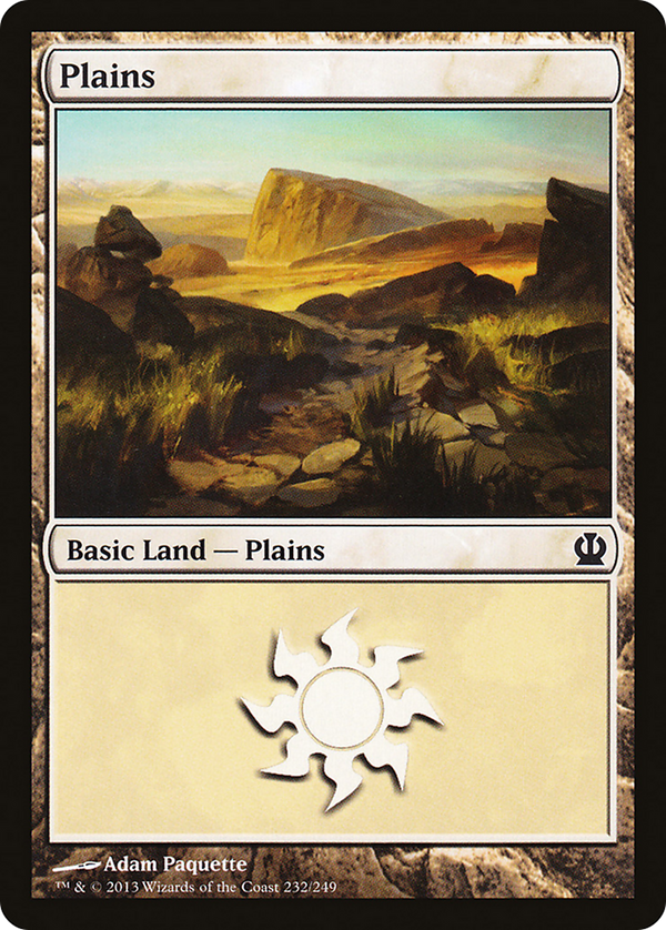 Plains (232) (THS-232) - Theros Foil