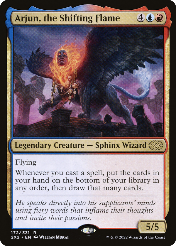 Arjun, the Shifting Flame (2X2-172) - Double Masters 2022 Foil