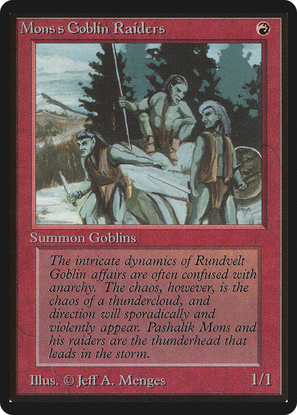 Mons's Goblin Raiders (LEB-) - Limited Edition Beta