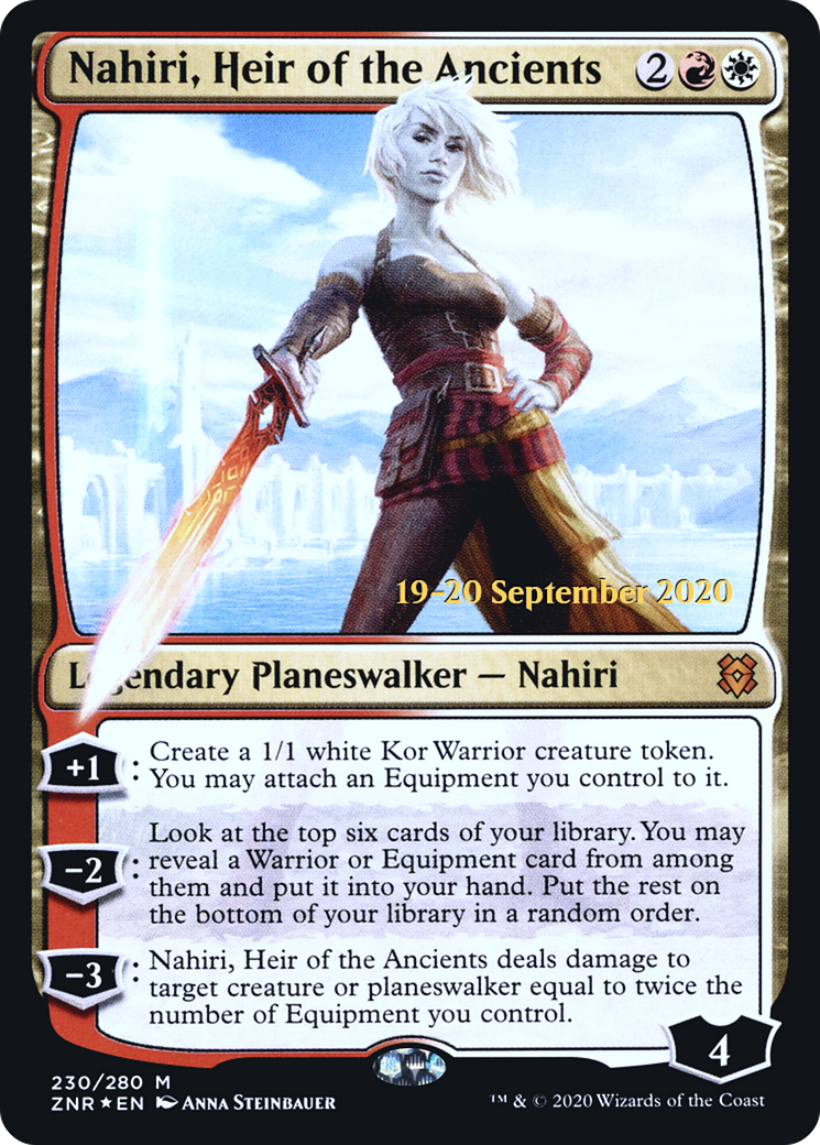 Nahiri, Heir of the Ancients (PRE-230) - Zendikar Rising Promos Foil