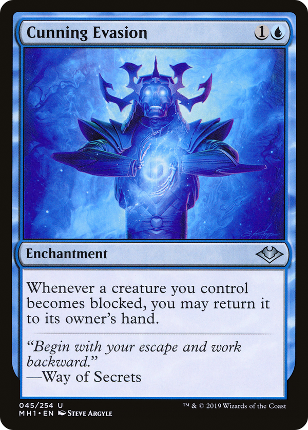 Cunning Evasion (MH1-045) - Modern Horizons Foil