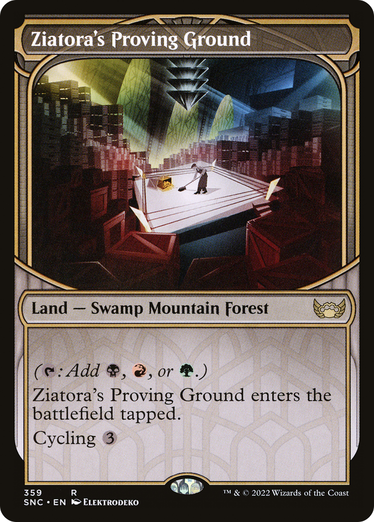 Ziatora's Proving Ground (Showcase) (SNC-359) - Streets of New Capenna: (Showcase) Foil
