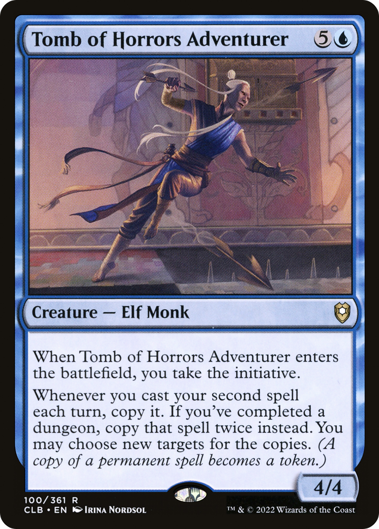 Tomb of Horrors Adventurer (CLB-100) - Commander Legends: Battle for Baldur's Gate Foil