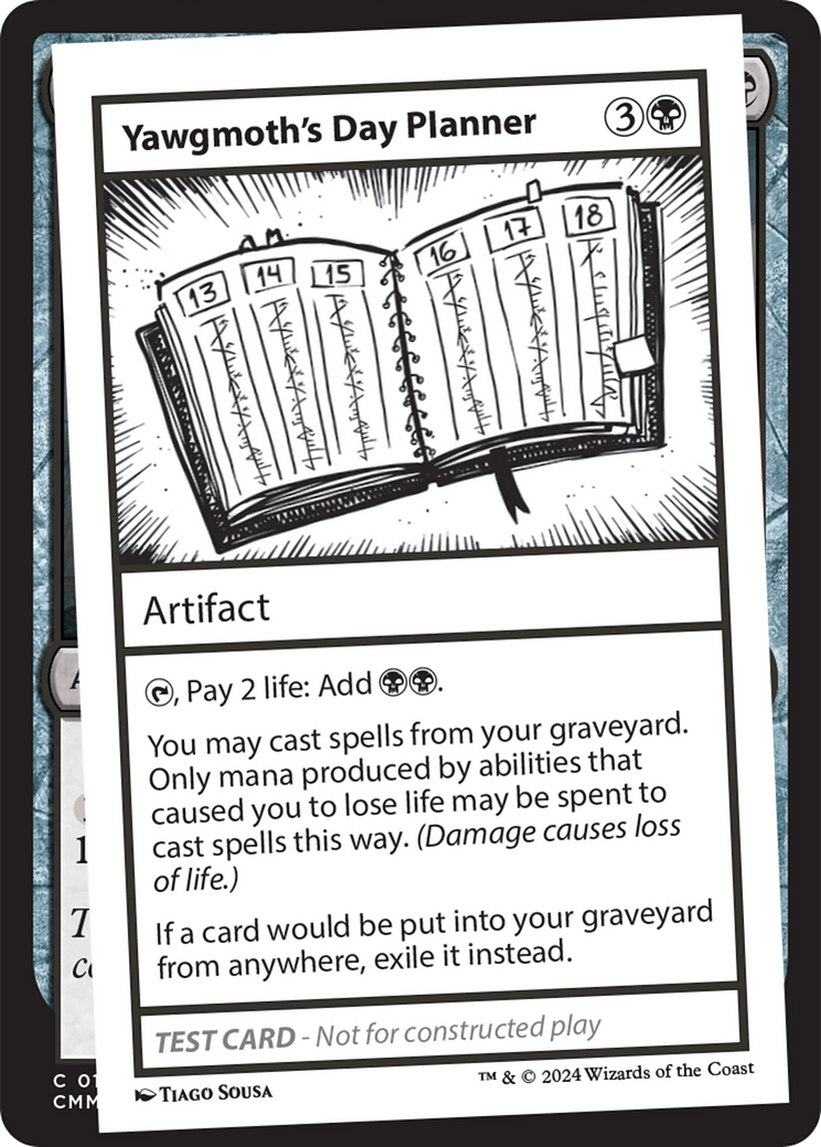 Yawgmoth's Day Planner (MB2PC-) - Mystery Booster 2