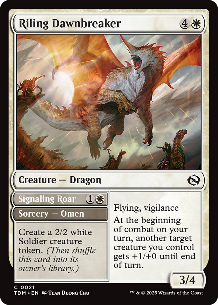 Riling Dawnbreaker (TDM-021) - Tarkir: Dragonstorm