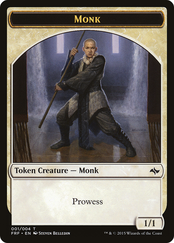 Monk Token (FRF-001) - Fate Reforged Tokens