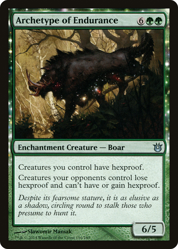 Archetype of Endurance (BNG-116) - Born of the Gods: (enchantment) Foil