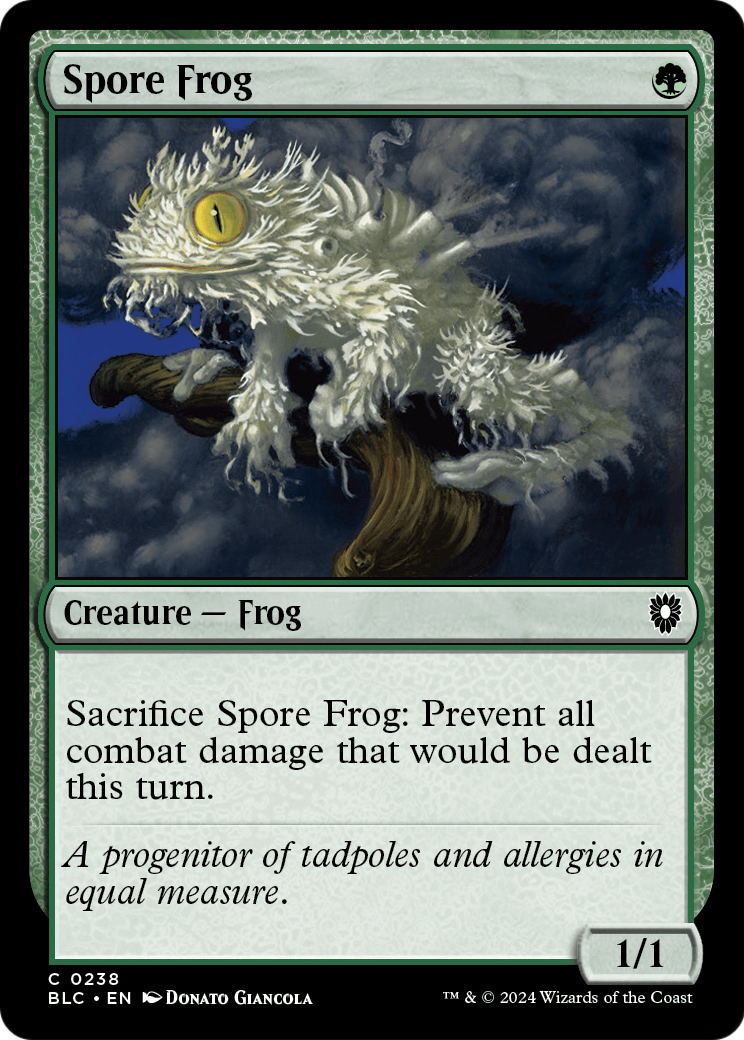 Spore Frog (BLC-238) - Bloomburrow Commander