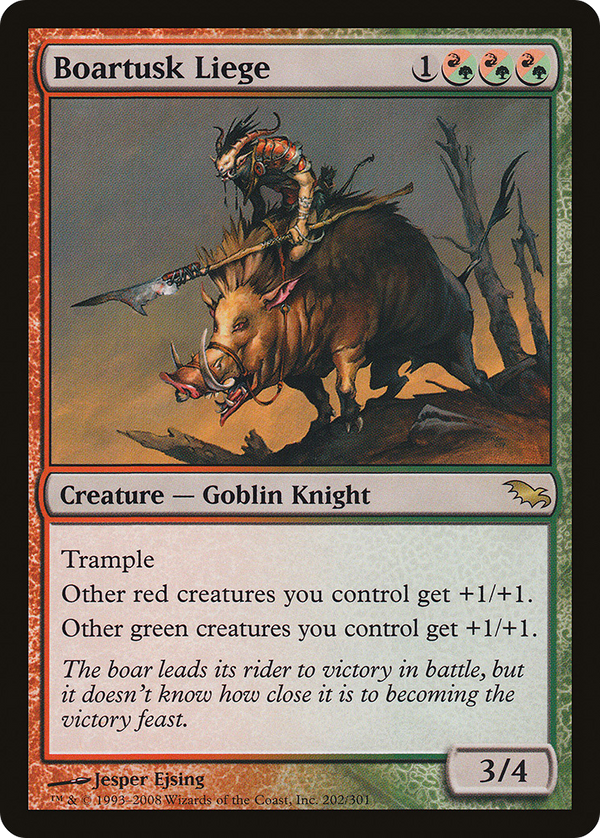 Boartusk Liege (SHM-202) - Shadowmoor Foil