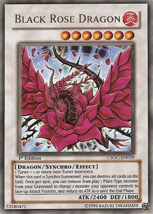 Black Rose Dragon (CSOC-EN039) - Crossroads of Chaos 1st Edition