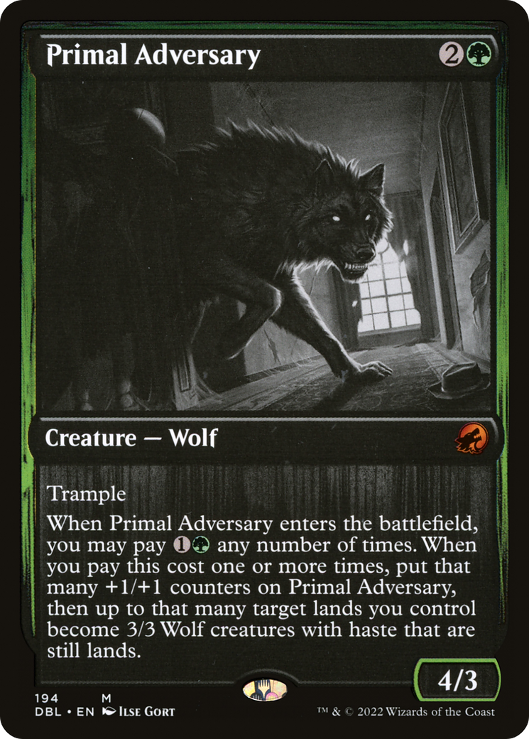 Primal Adversary (DBL-194) - Innistrad: Double Feature Foil