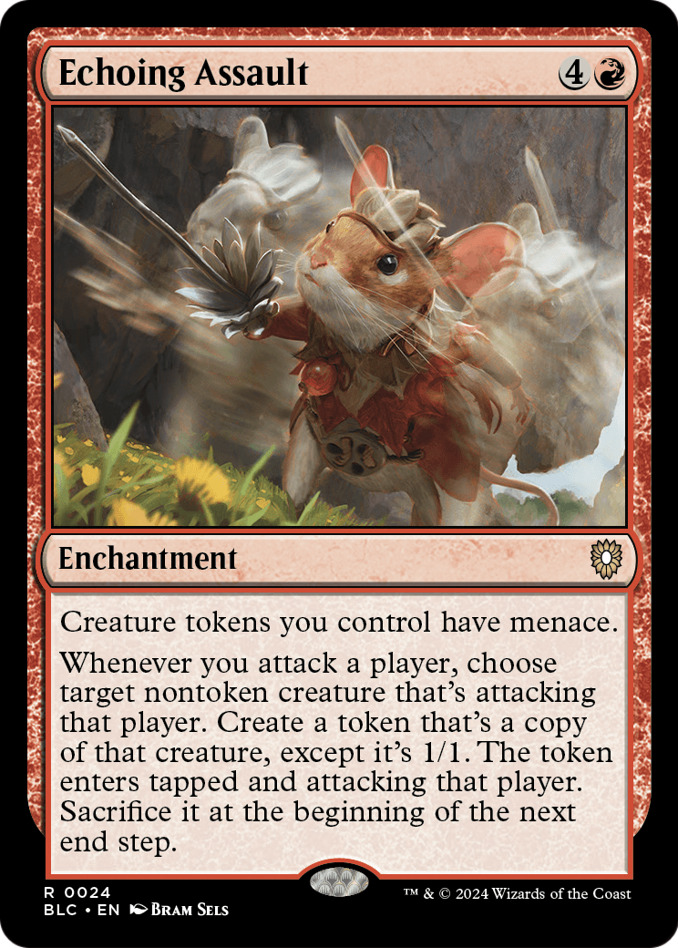 Echoing Assault (BLC-024) - Bloomburrow Commander