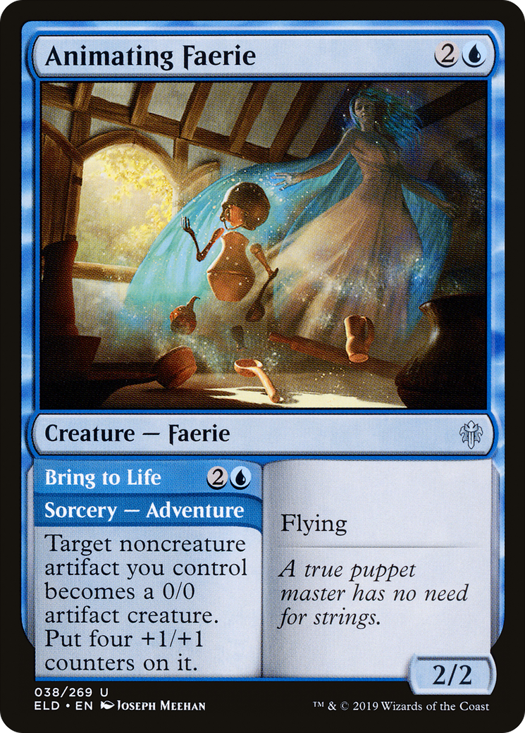 Animating Faerie (ELD-038) - Throne of Eldraine Foil