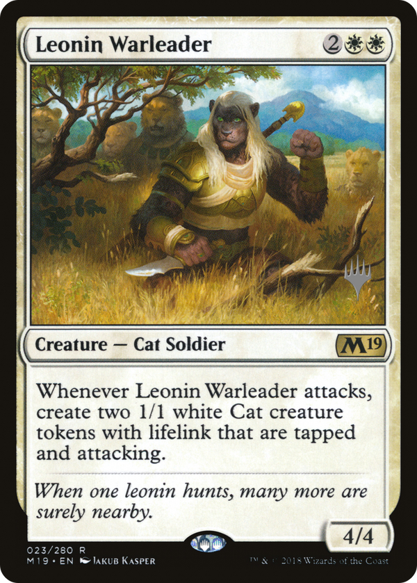 Leonin Warleader (PPM20-023) - Core Set 2019 Promos