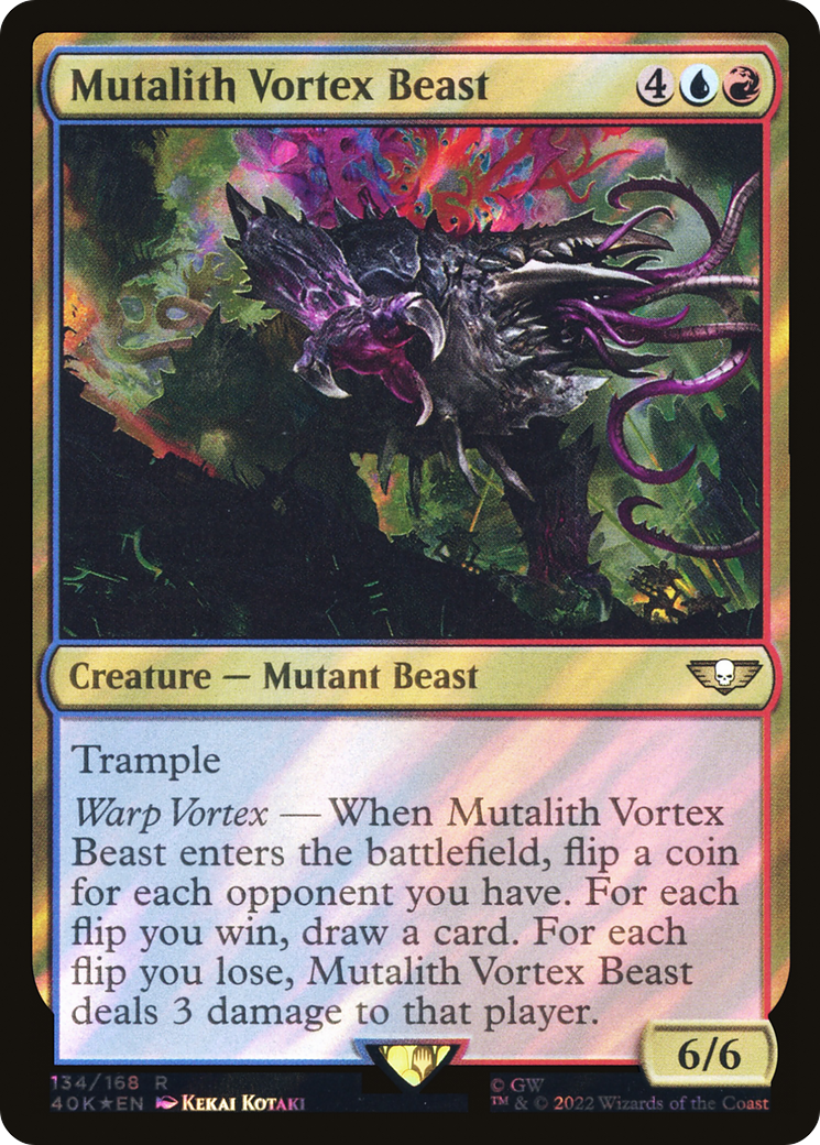 Mutalith Vortex Beast (Surge Foil) (40K-134) - Warhammer 40,000 Commander Foil