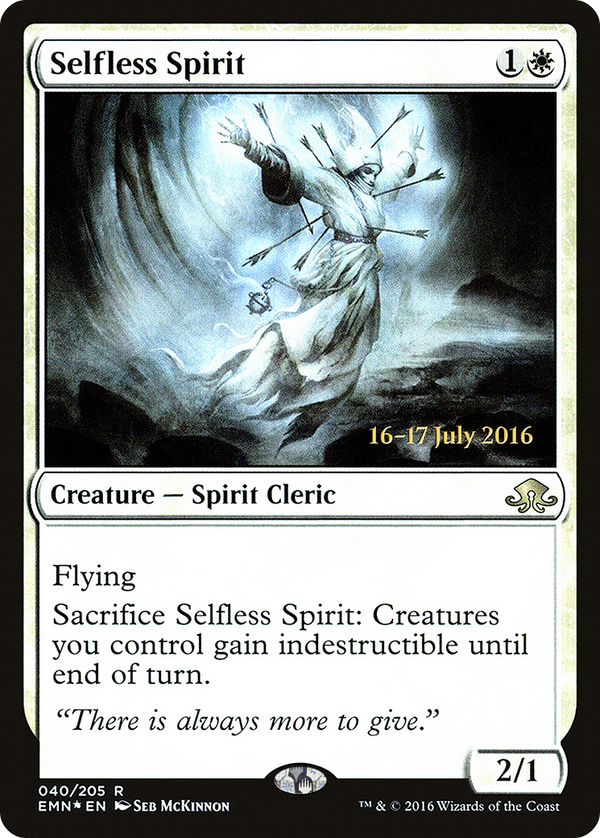 Selfless Spirit (PRE-040) - Eldritch Moon Promos Foil