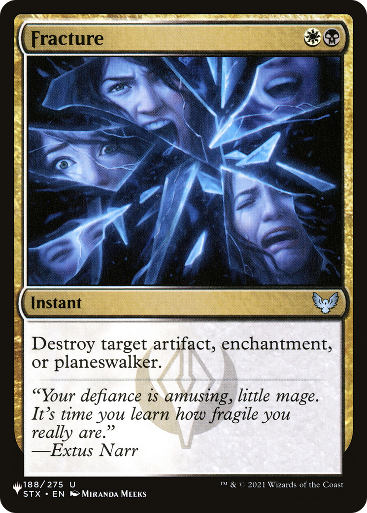 Fracture (LIST-188/275) - The List