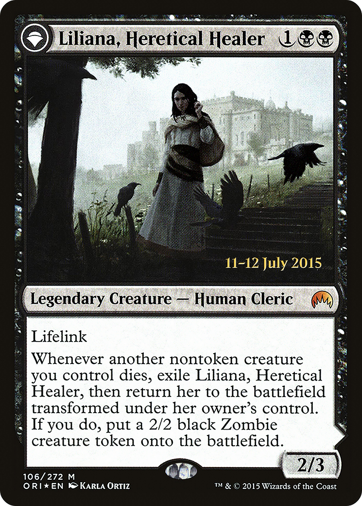 Liliana, Heretical Healer (PRE-106) - Magic Origins Promos: (originpwdfc) Foil