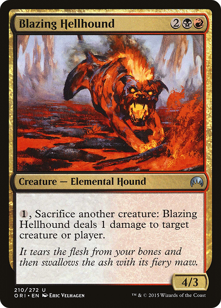 Blazing Hellhound (ORI-210) - Magic Origins