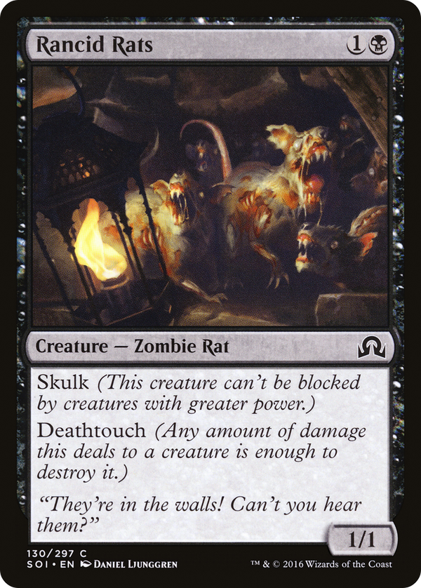 Rancid Rats (SOI-130) - Shadows over Innistrad Foil