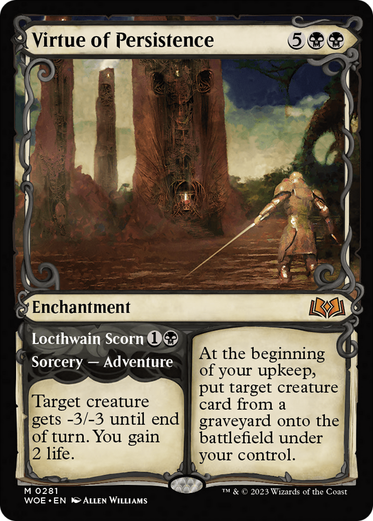 Virtue of Persistence (Showcase) (WOE-281) - Wilds of Eldraine: (Showcase) Foil