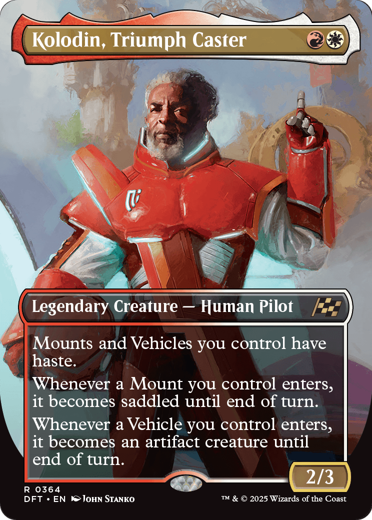 Kolodin, Triumph Caster (Borderless) (DFT-364) - Aetherdrift Foil