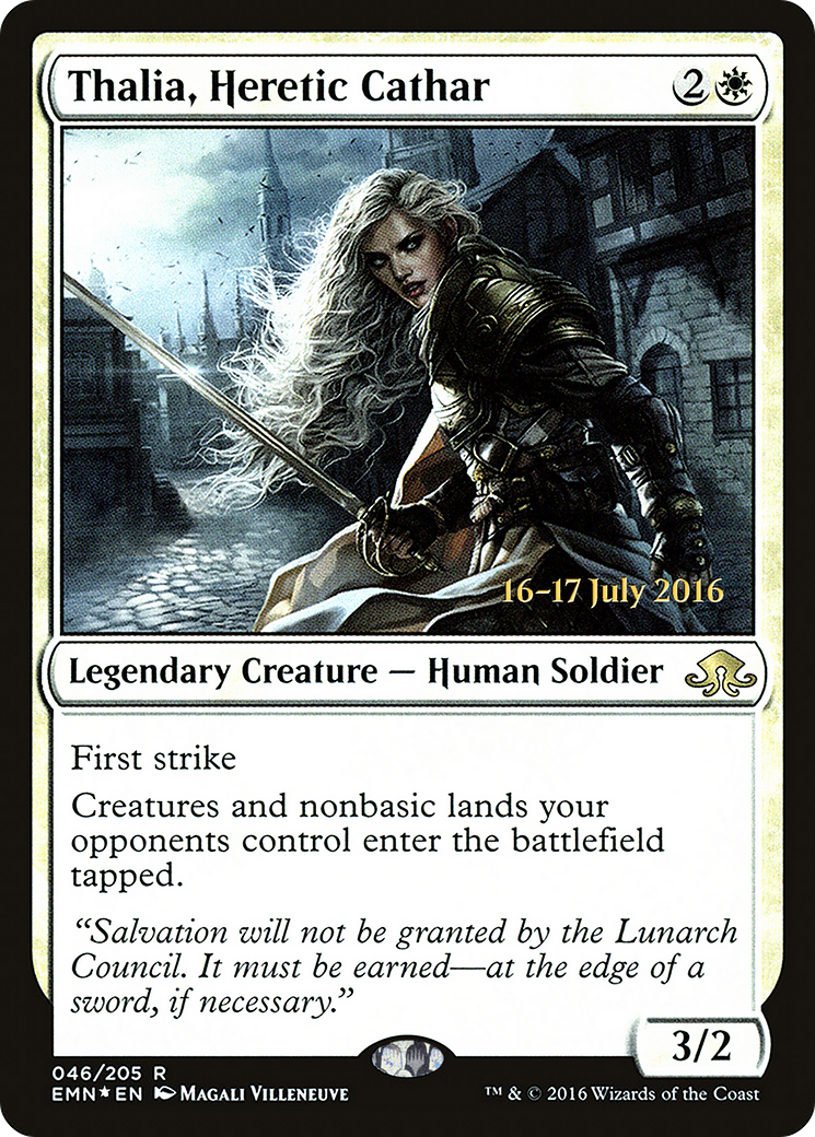 Thalia, Heretic Cathar (PRE-046) - Eldritch Moon Promos Foil