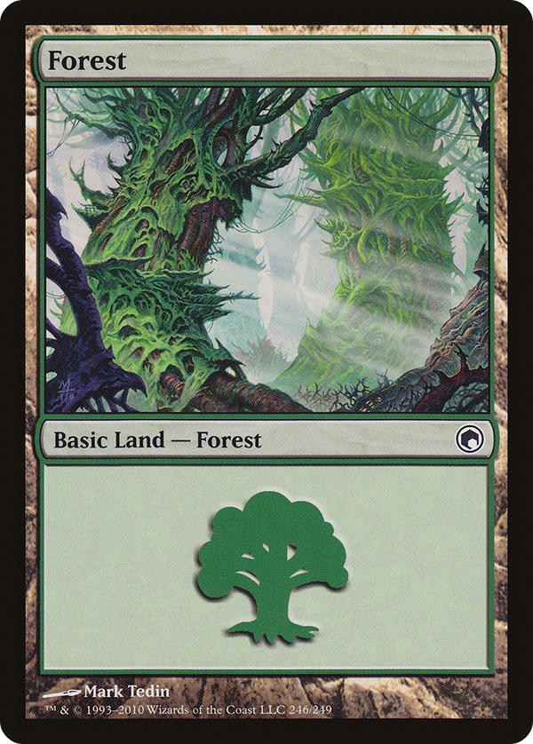 Forest (246) (SOM-246) - Scars of Mirrodin Foil