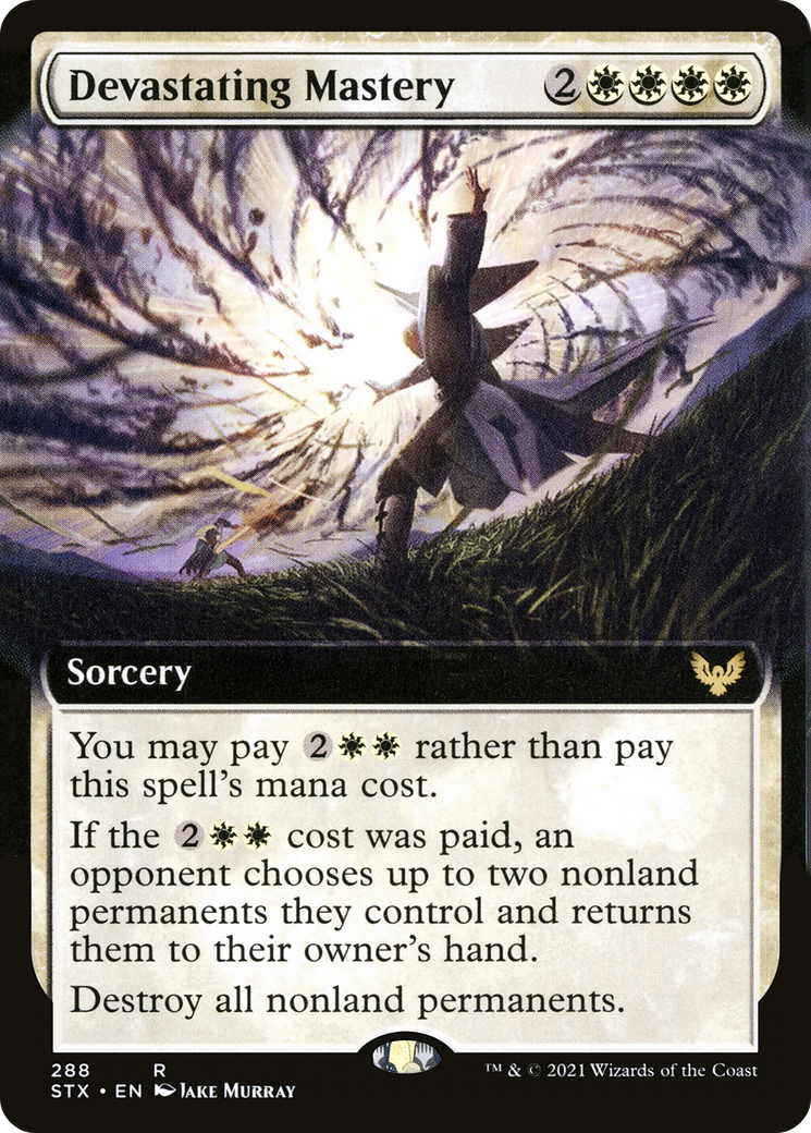 Devastating Mastery (Extended Art) (STX-288) - Strixhaven: School of Mages: (Extended Art)